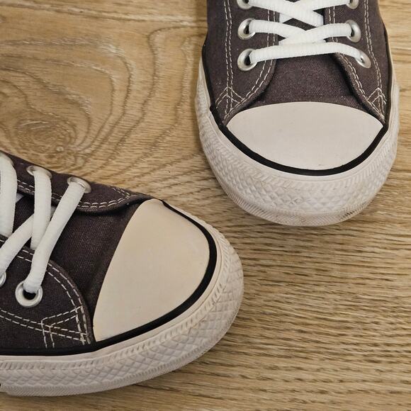 Converse All-Star Chuck Taylor High Top Sneaker Fabric Leather Gray Mens Size 9 - Picture 5 of 9